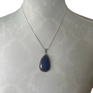 Beautiful Genuine Lapis Lazuli Pendent Necklace